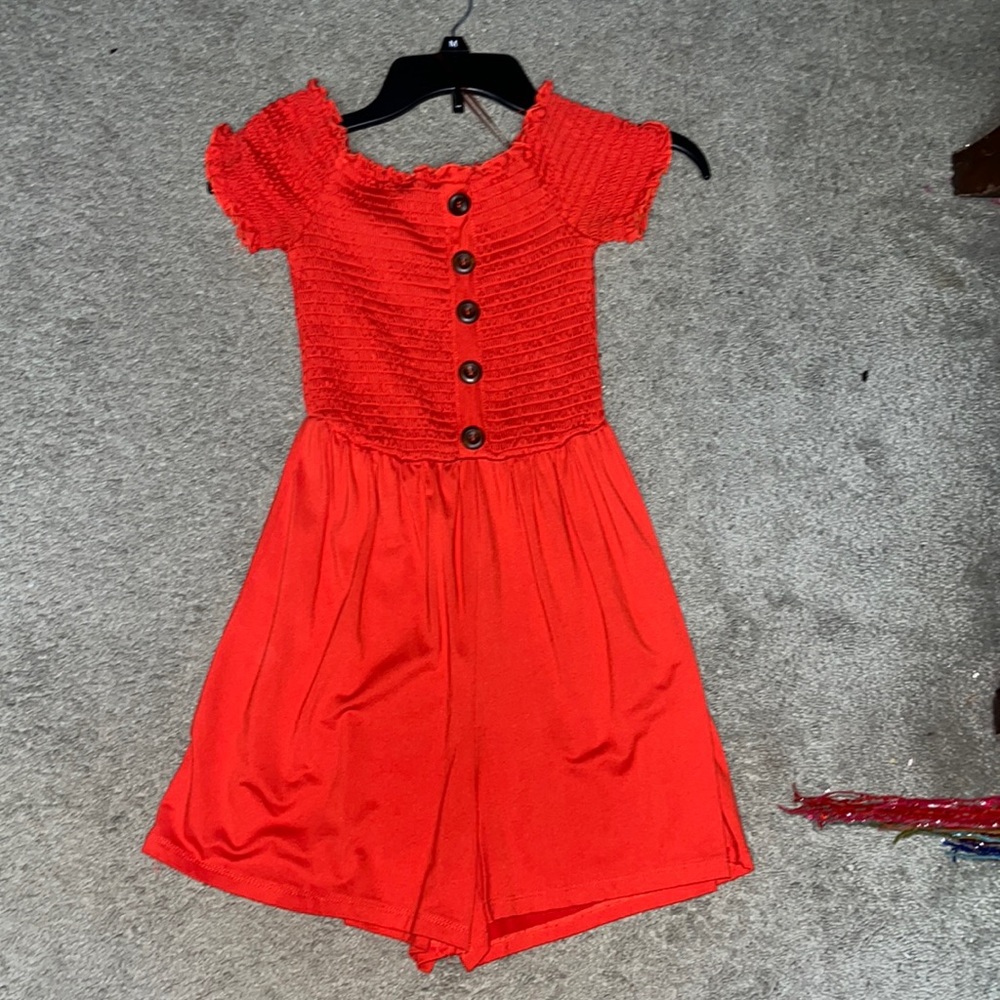 Red romper !!